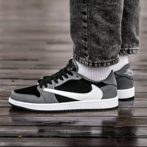 Nike Air Jordan 1 Travis Black Gray White-2