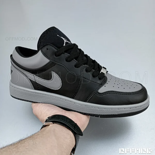 نایک جردن 1 ساق کوتاه مشکی طوسی